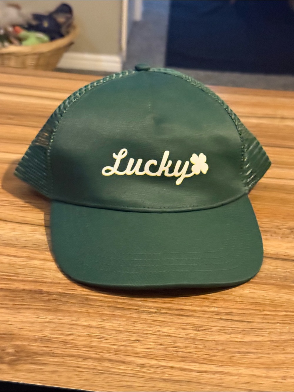 GORE-TEX Kids Green Trucker Hat with White Lucky Script